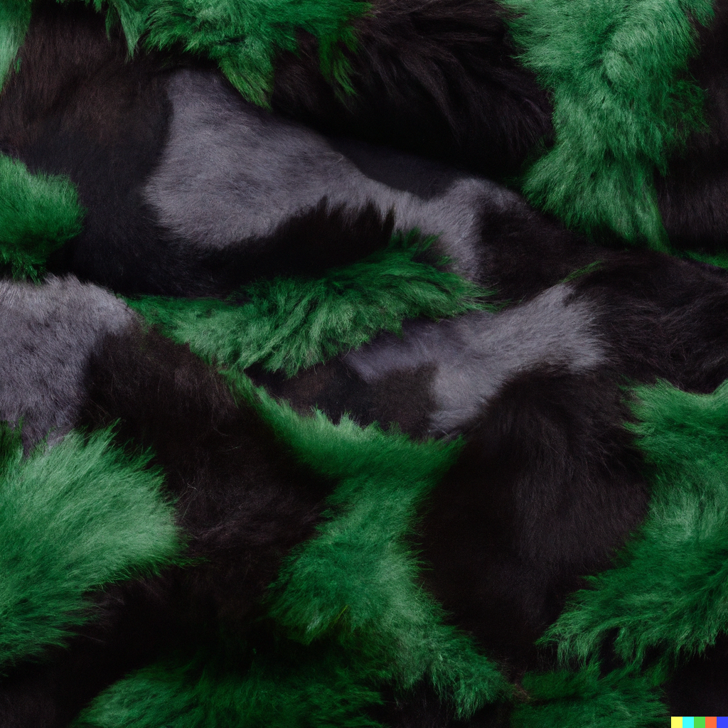 camouflage fur