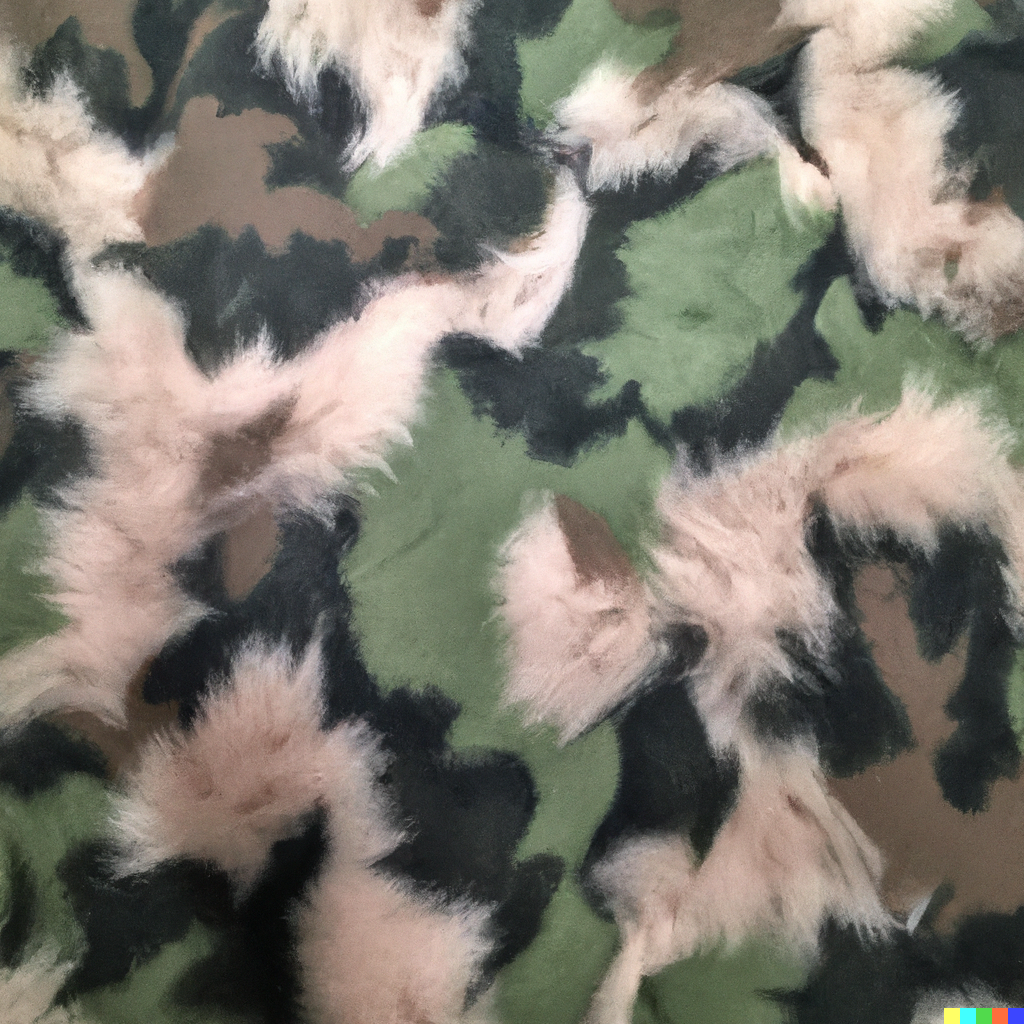 camouflage fur