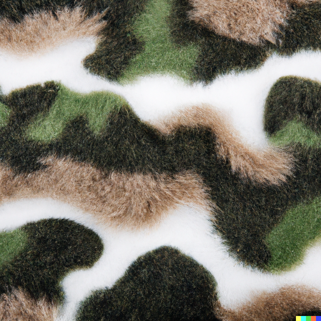 camouflage fur